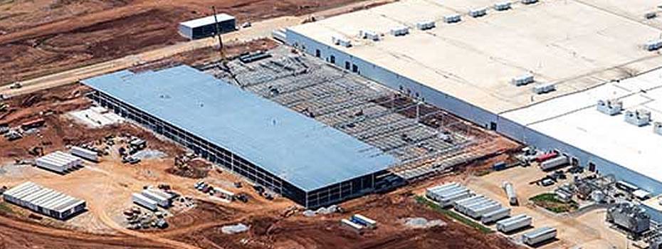 Arial Photo of Toyota Motors Manufacturing Facility Phase 5 